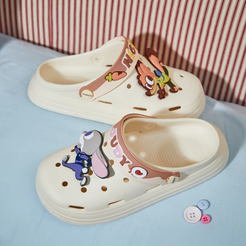 GUKOO x Disney Slippers Raw White-3