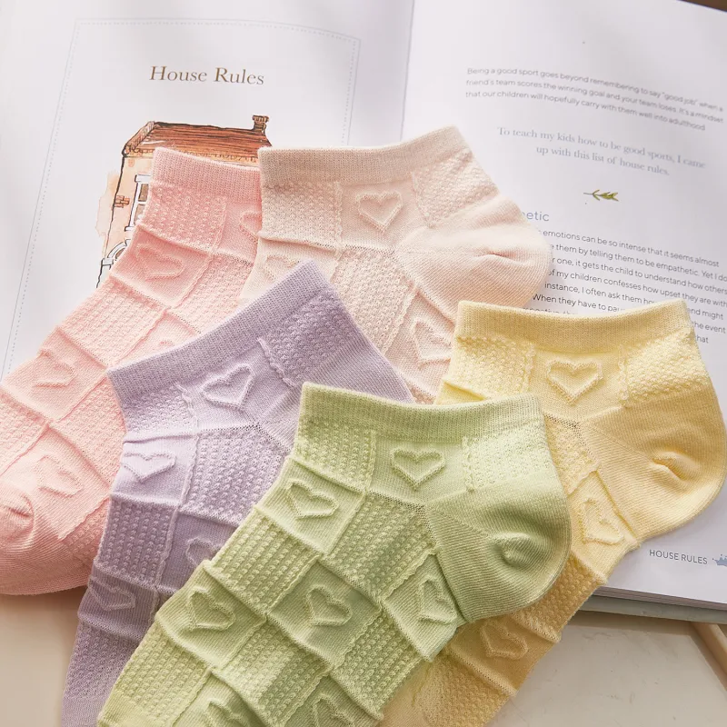 GUKOO Ankle Socks Women's 5 Pack Mixed Color-1