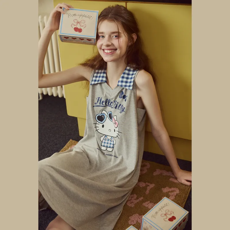 GUKOO x Hello Kitty/, Nightgown Women's-4