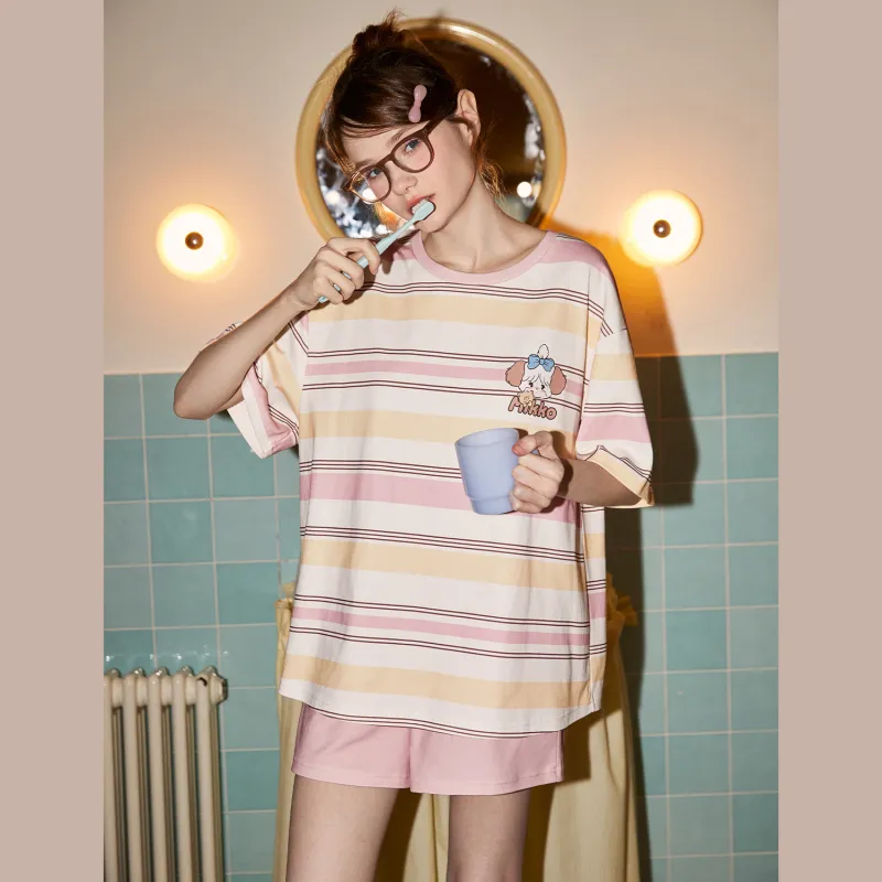 GUKOO x Mikko Pajama Set Women's Rose Pink-3