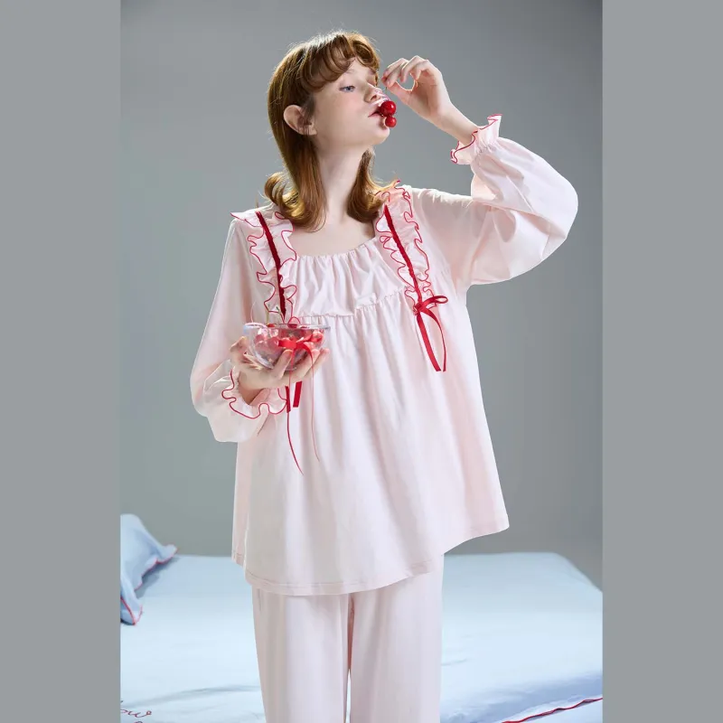 YSO Pajama Set Women's Cherry Blossom Pink-1