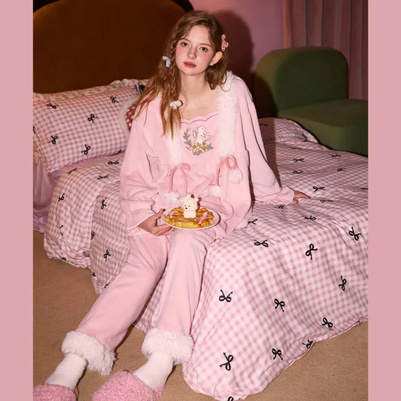 GUKOO Pajama Set Women's Heavenly Pink-2