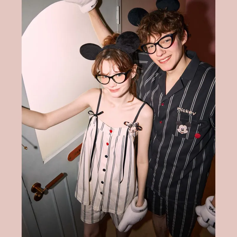 GUKOO x Disney Mickey Series Pajama Set Men's Graphite Gray-1