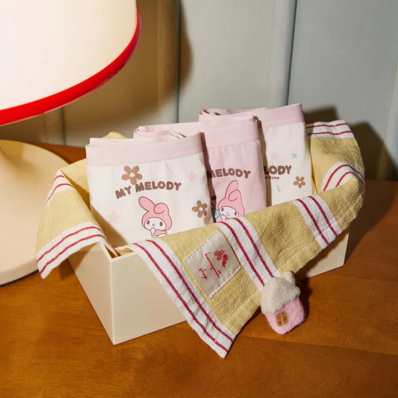 GUKOO x Sanrio Melodi Underpants Women's 3 Pack-1