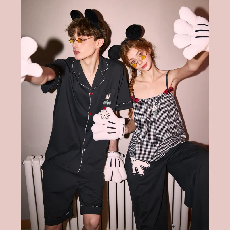 GUKOO x Disney Mickey Series Pajama Set Men's Graphite Gray-5