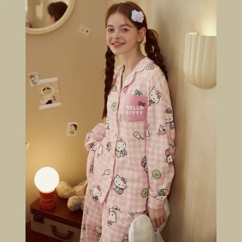 GUKOO x Hello Kitty/, Pajama Set Women's-4