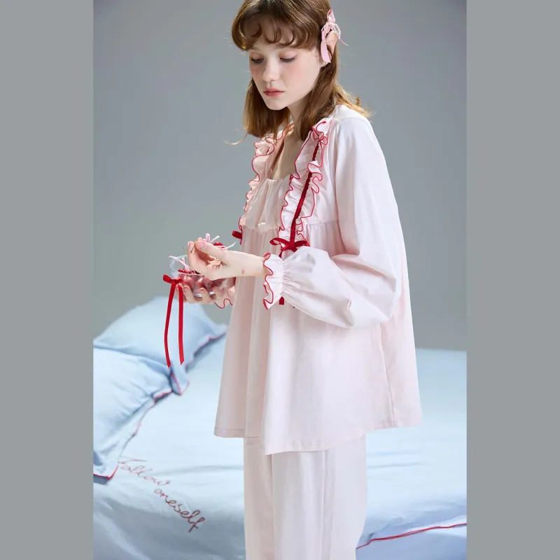 YSO Pajama Set Women's Cherry Blossom Pink-4