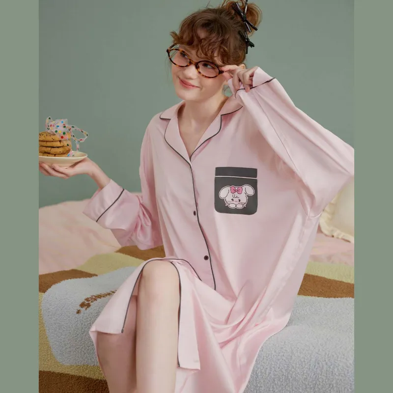 GUKOO x Mikko Nightgown Women's Light Mist Pink-3