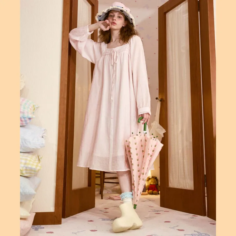 GUKOO Nightgown Women's Ballet Pink-3