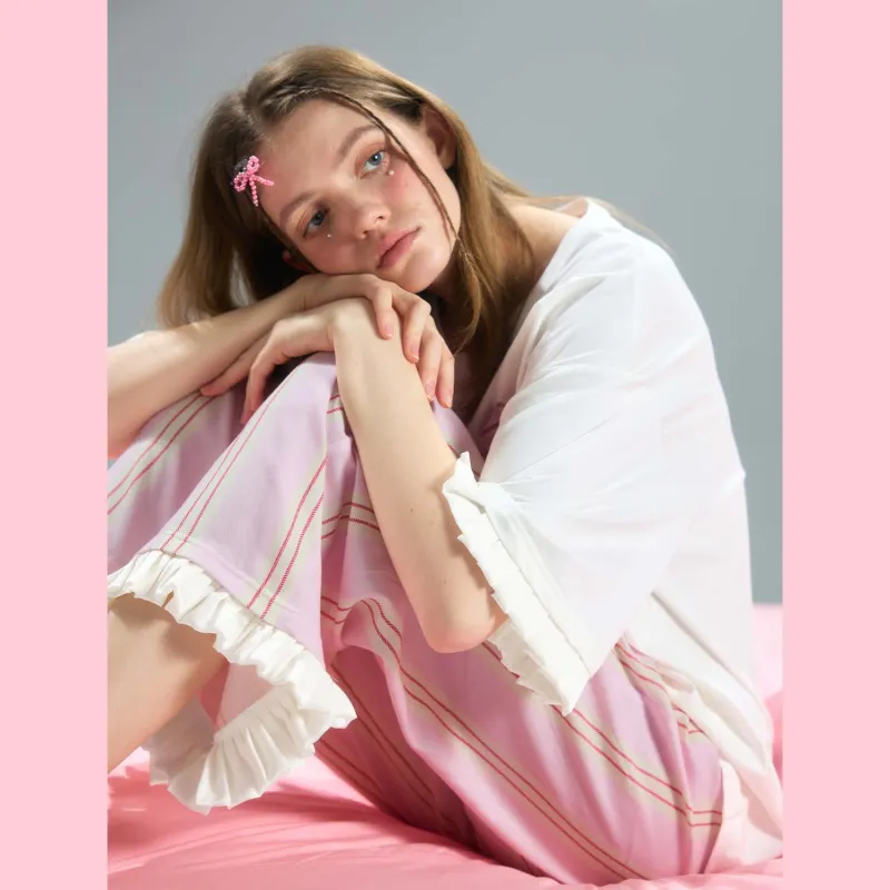 YSO Pajama Set Women's Raw White-5