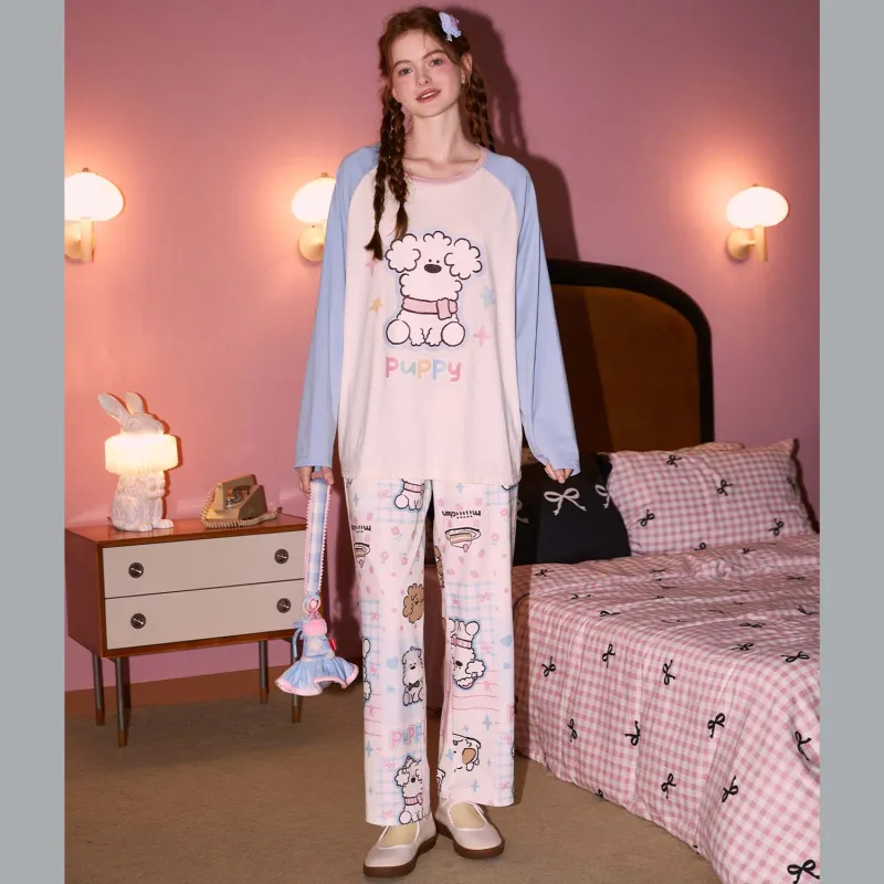 GUKOO Pajama Set Women's Pearl White-4