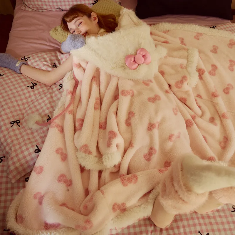 GUKOO x Hello Kitty Sleep Robe Women's Pink-3