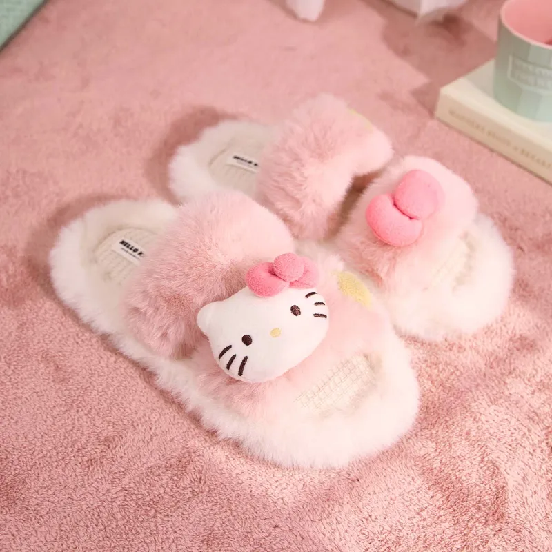 GUKOO x Hello Kitty Sanrio Series Slippers Milk White-5