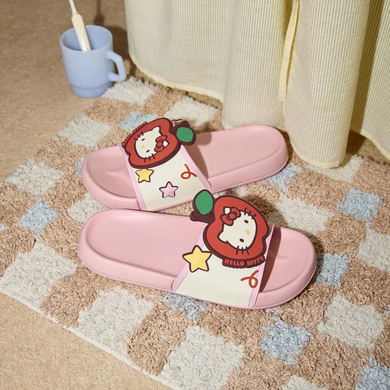 GUKOO x Hello Kitty Sanrio Series Slippers Peach Blossom Pink-3