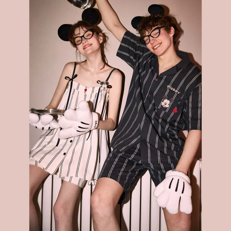 GUKOO x Disney Mickey Series Pajama Set Men's Graphite Gray-4