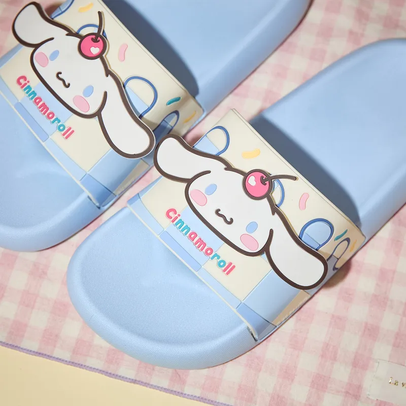 GUKOO x Sanrio Yugui Dog Slippers Misty Blue-4