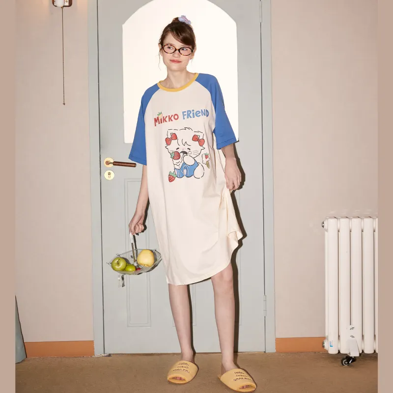 GUKOO x Mikko Nightgown Women's Pepsi Blue-1