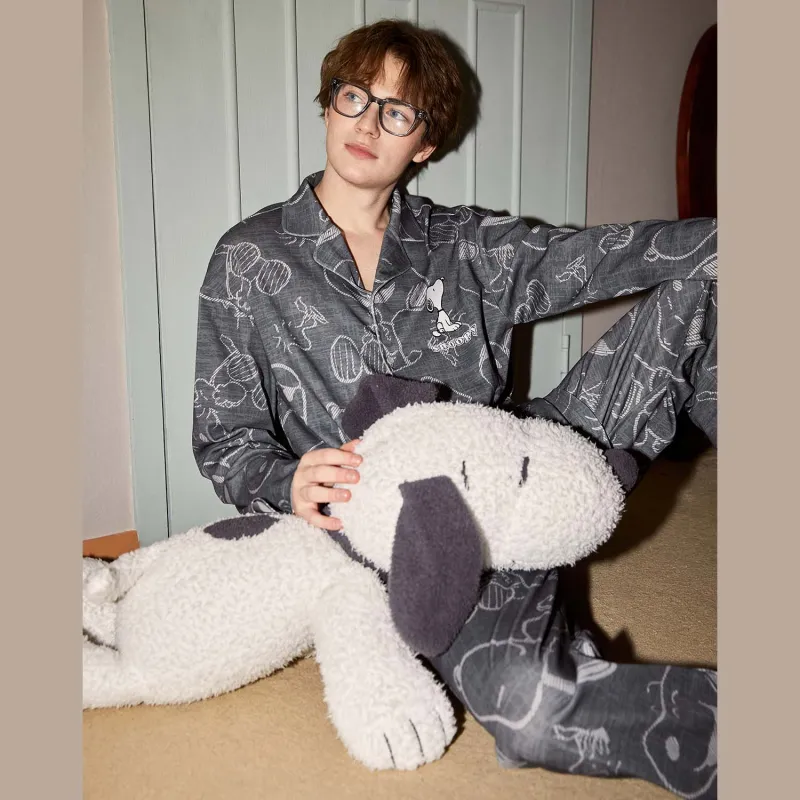 GUKOO Pajama Set Men's Mist Gray-4