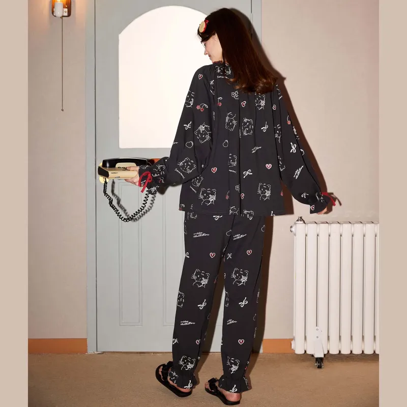 GUKOO x Mikko Pajama Set Women's Graphite Gray-3