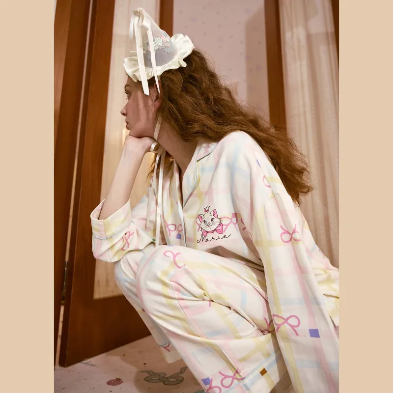 GUKOO x Disney Pajama Set Women's Light Yellow-3