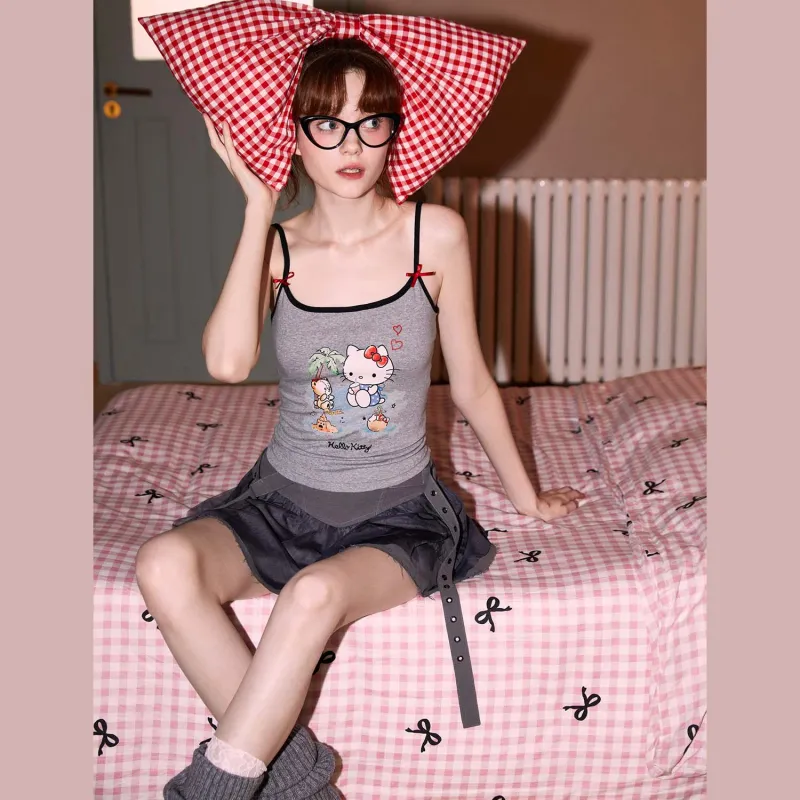 GUKOO x Hello Kitty Camisole Women's Smoke Gray-1