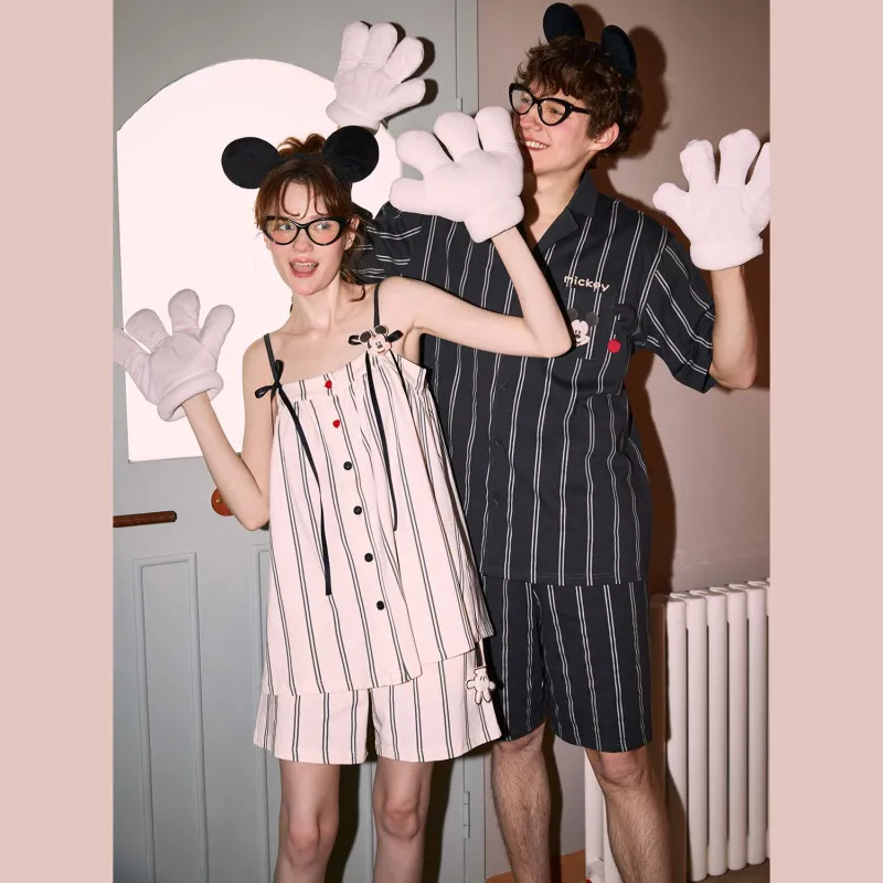 GUKOO x Disney Mickey Series Pajama Set Men's Graphite Gray-5