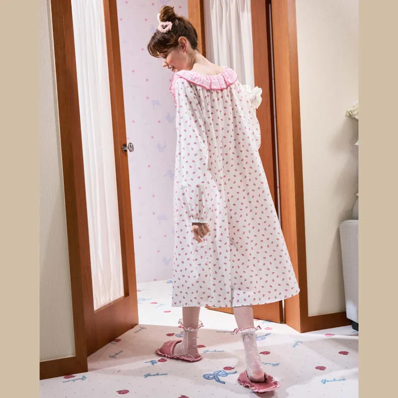 GUKOO x Hello Kitty Nightgown Women's Pearl Pink-2