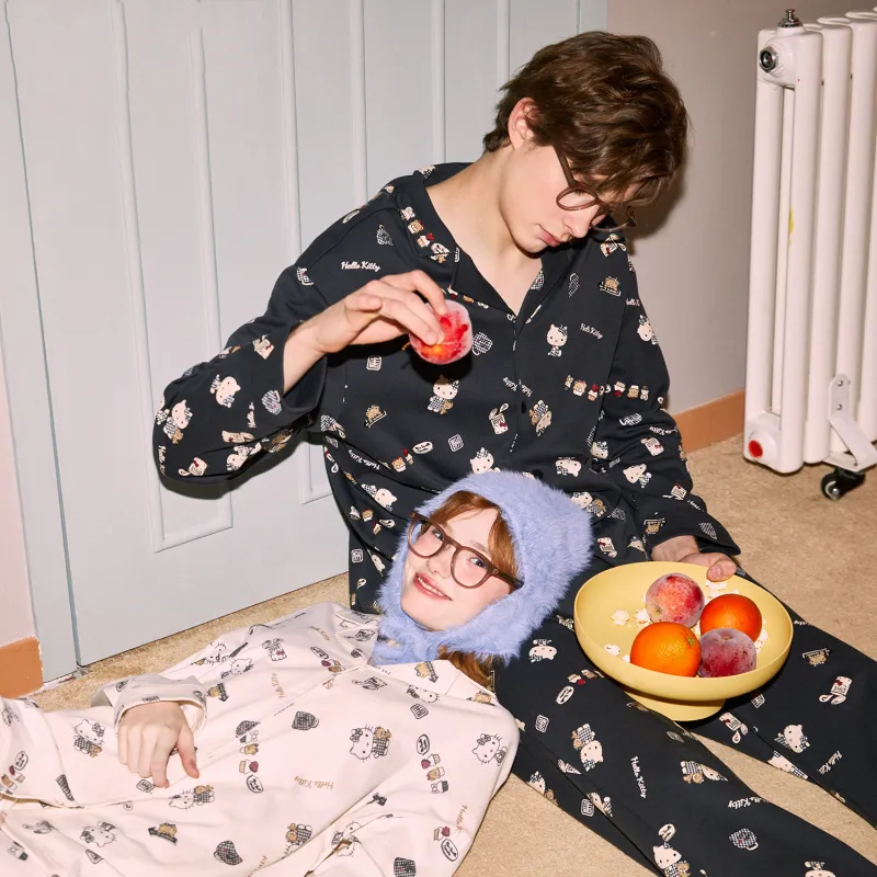 GUKOO Pajama Set Men's Dark Gray-1