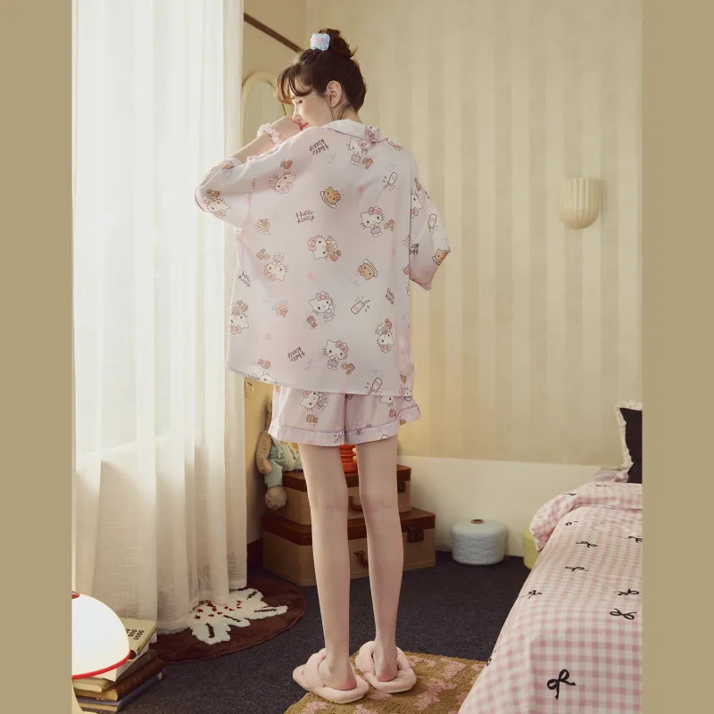 GUKOO x Hello Kitty Sanrio Series Pajama Set Women's-3