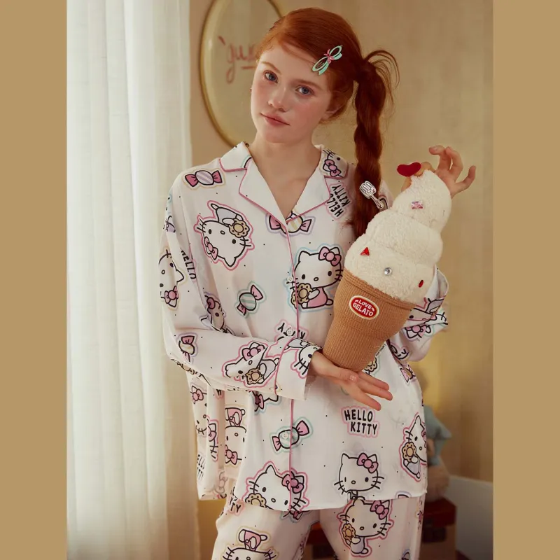 GUKOO x Hello Kitty Pajama Set Women's Snow-2