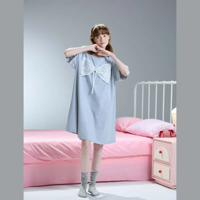 YSO Nightgown Women's Light Heather Gray-3