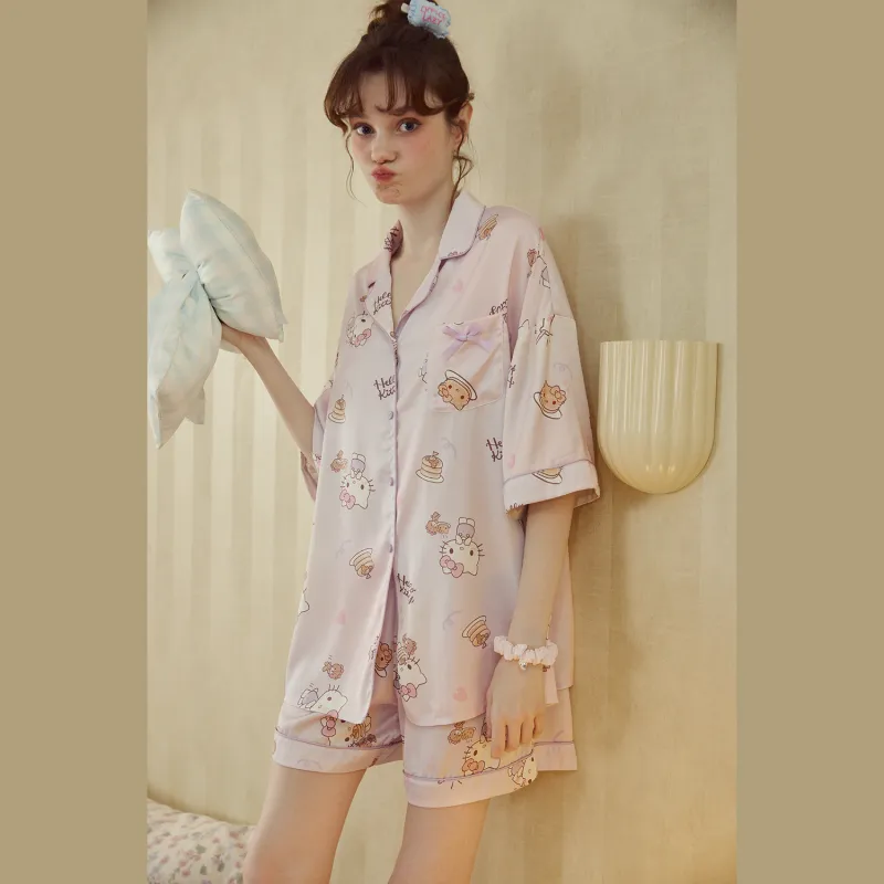 GUKOO x Hello Kitty Sanrio Series Pajama Set Women's-1