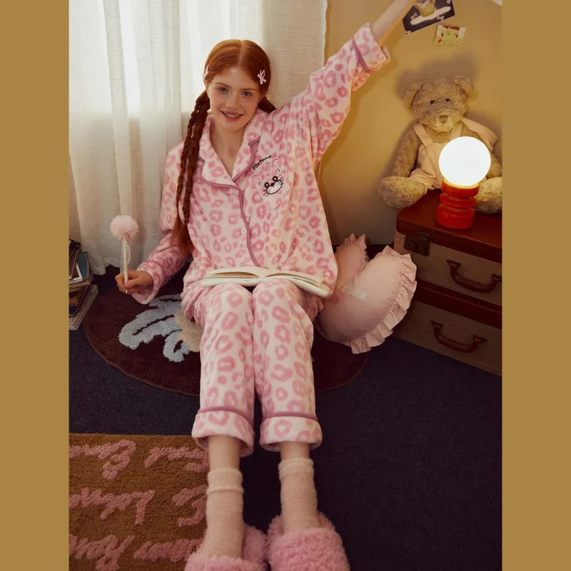 GUKOO Pajama Set Women's Cherry Blossom Pink-1
