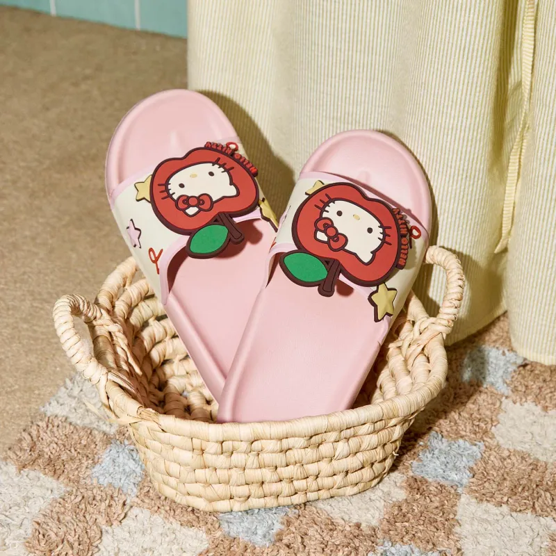 GUKOO x Hello Kitty Sanrio Series Slippers Peach Blossom Pink-2