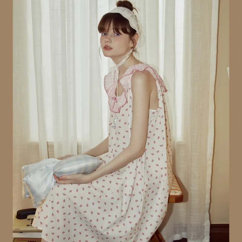 GUKOO x Hello Kitty Nightgown Women's Pearl Pink-6