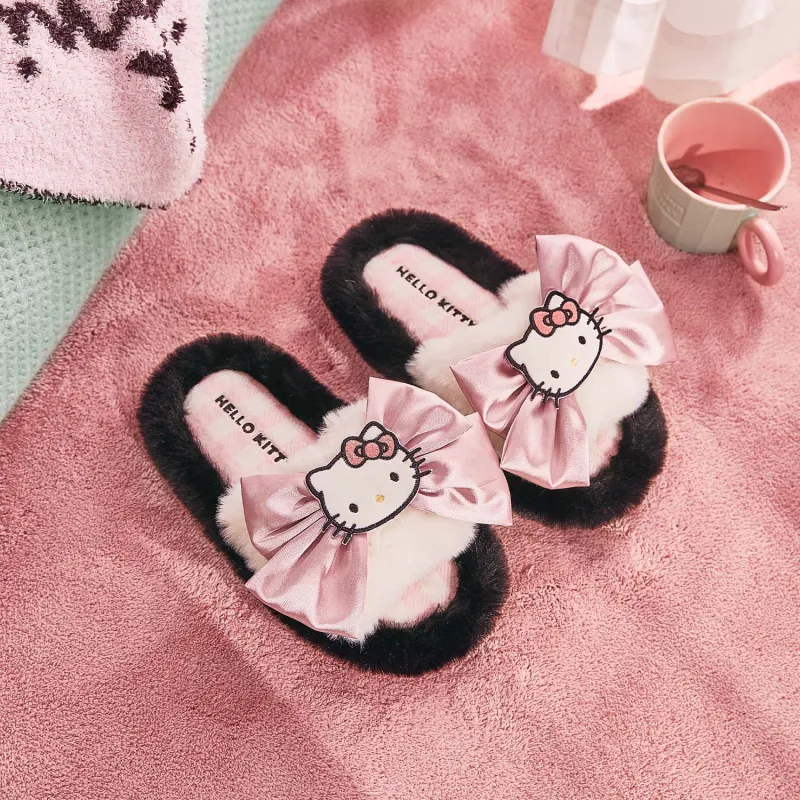 GUKOO x Hello Kitty Home Slippers Black-5