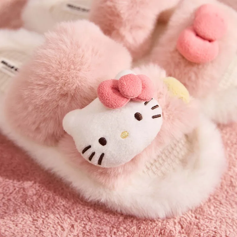 GUKOO x Hello Kitty Sanrio Series Slippers Milk White-4
