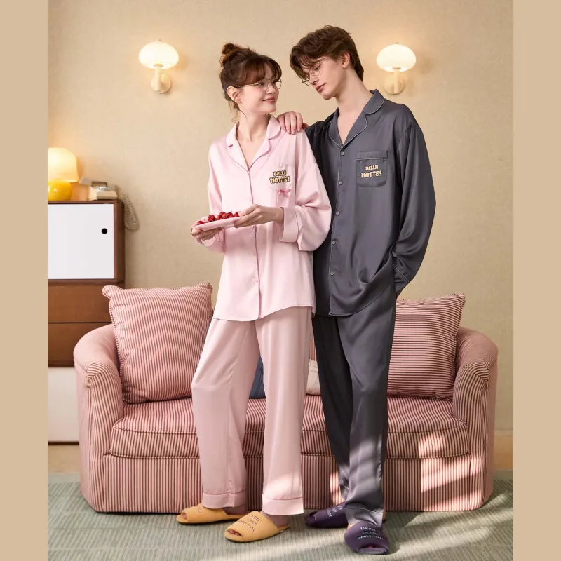 GUKOO x Disney Pajama Set Men's Dark Charcoal Gray-3
