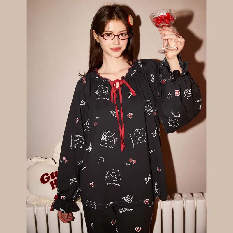 GUKOO x Mikko Pajama Set Women's Graphite Gray-2