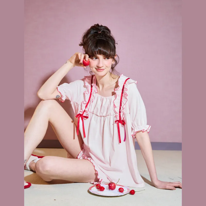 YSO Pajama Set Women's Cherry Blossom Pink-3