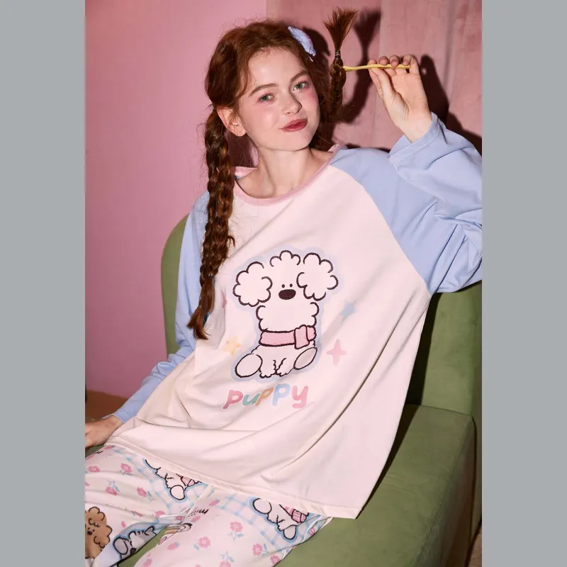 GUKOO Pajama Set Women's Pearl White-5