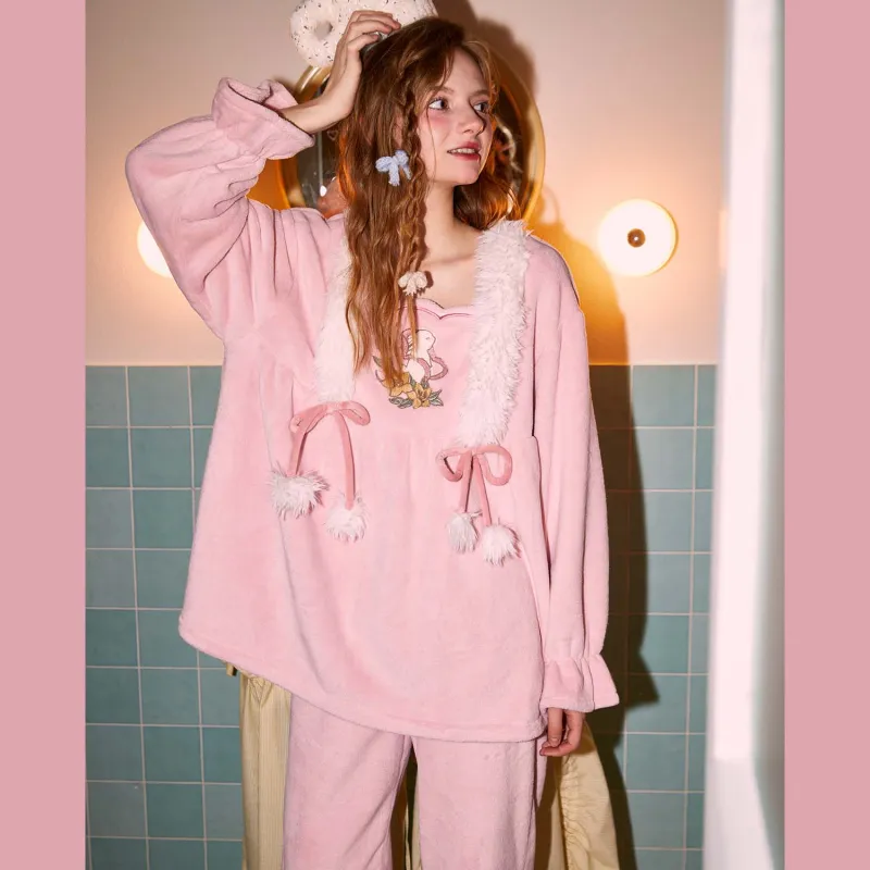 GUKOO Pajama Set Women's Heavenly Pink-3