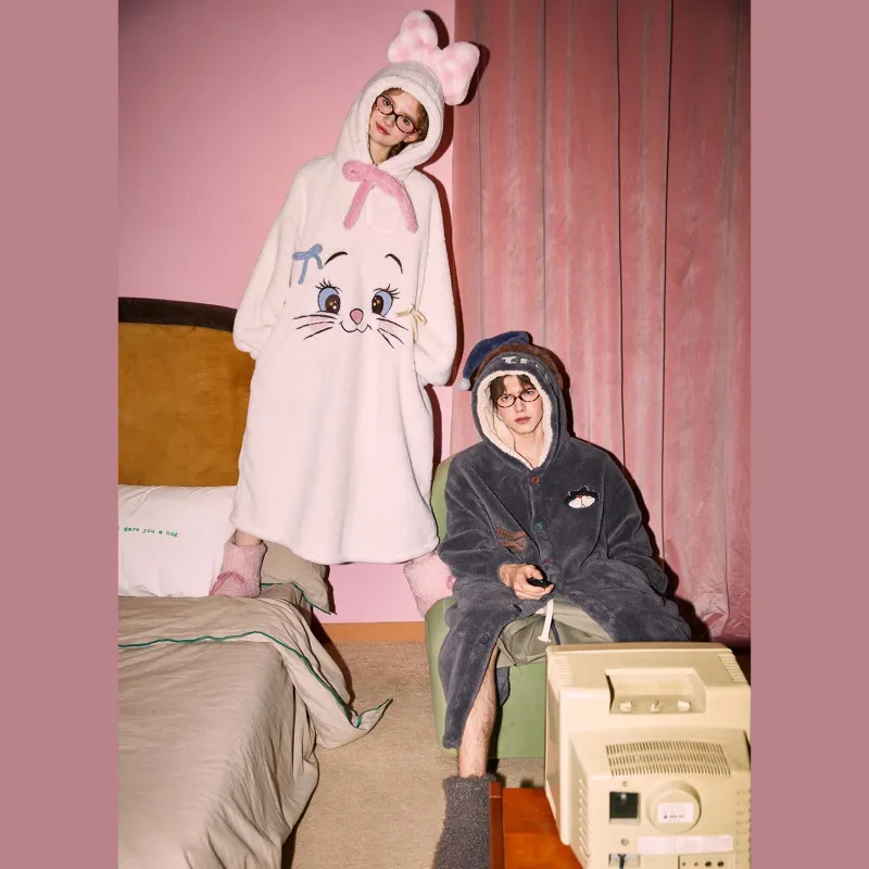 GUKOO x Disney/ Nightgown Women's Milk White-1