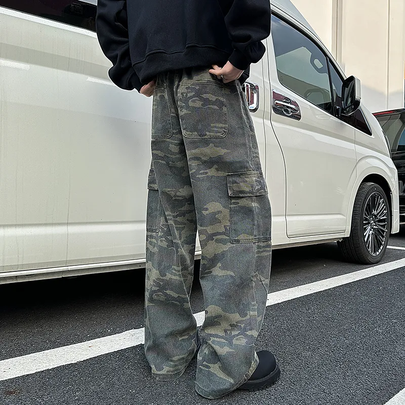 RAMPAGE Jeans Unisex Green Camouflage-1