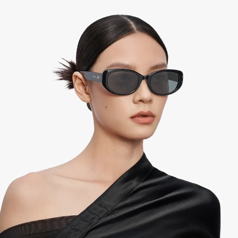 MUJOSH Plate Frame Oval Vintage Modern Individual Trendy Fashion Sunglasses Unisex-1