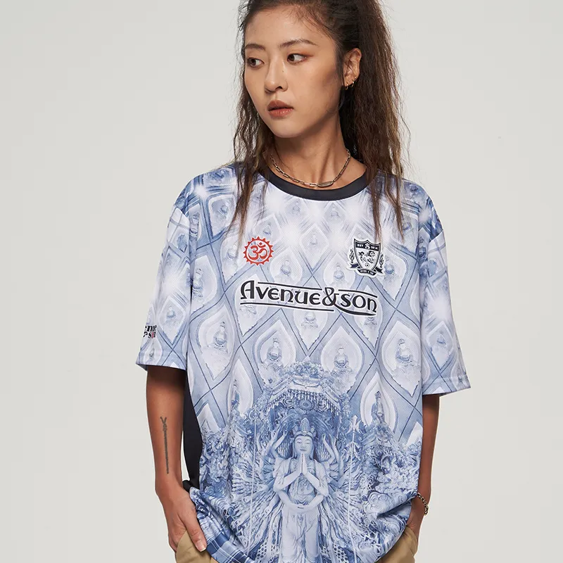 AVENUE&SON Soccer Jerseys Unisex White-5