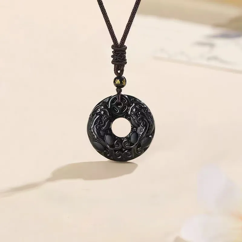 Fei Yu Chalcedony Jade Necklaces Unisex-3
