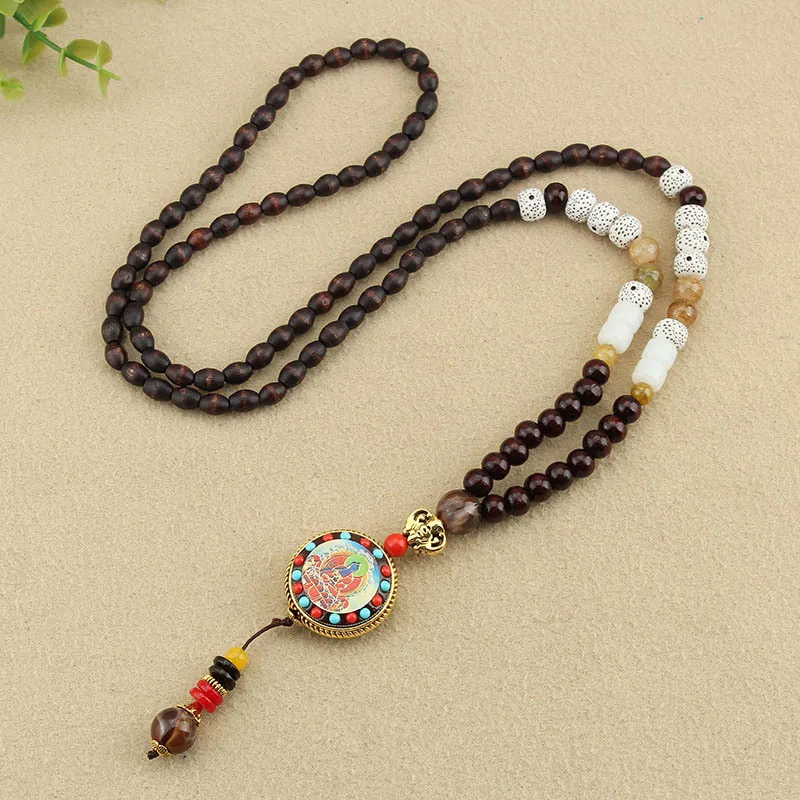 Fei Yu Sandalwood Necklaces Unisex-6