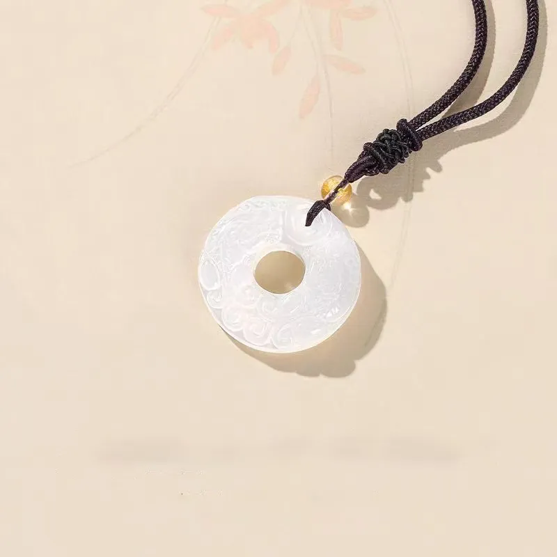 Fei Yu Chalcedony Jade Necklaces Unisex-1