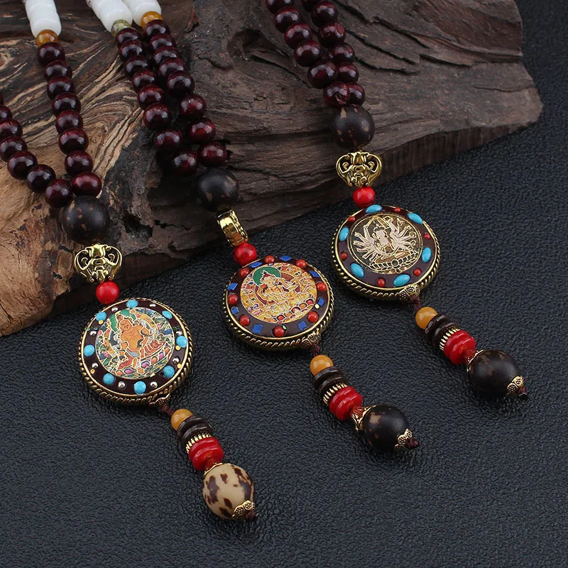 Fei Yu Sandalwood Necklaces Unisex-3